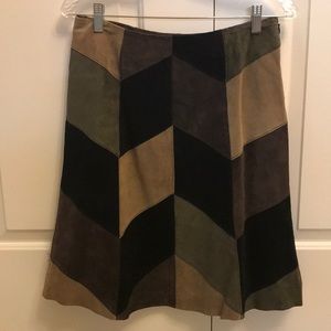 Suede Skirt